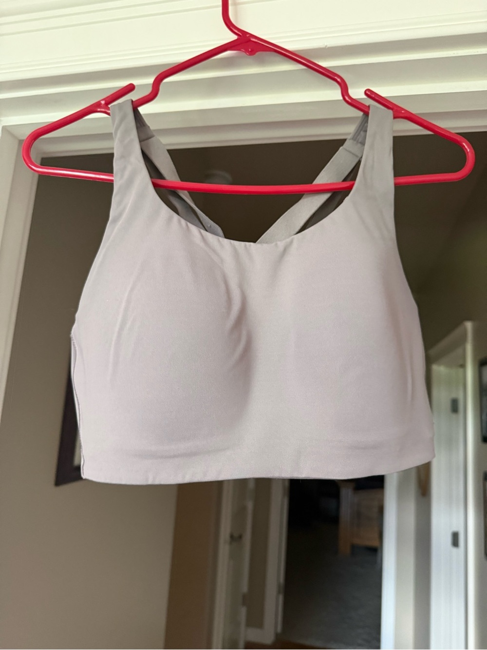 lululemon athletica Light Gray Cross-Back Sports Bra. I love this bra!!